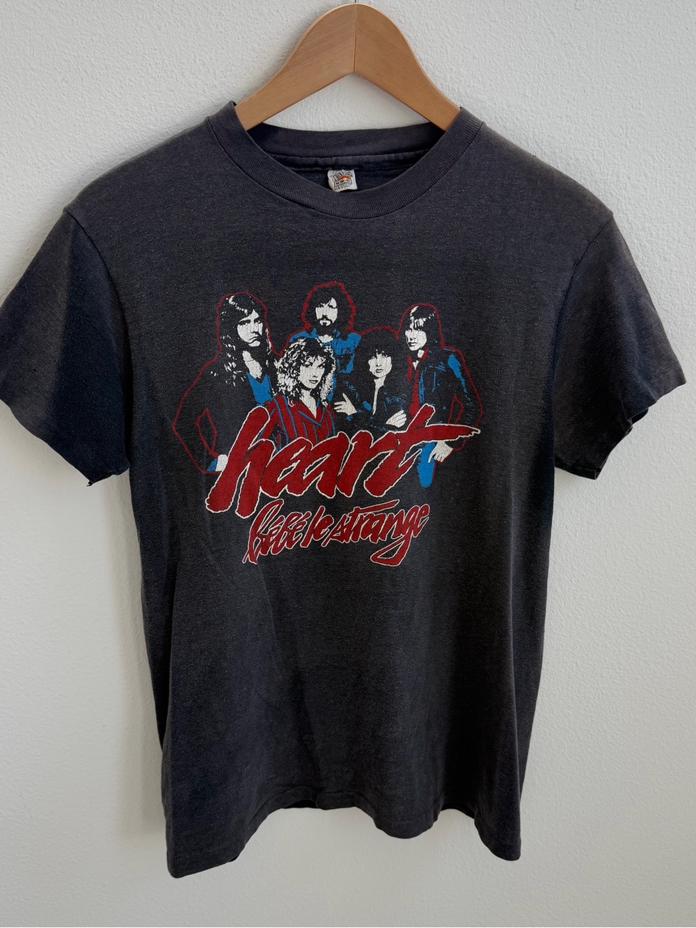 Heart Vintage 80's Single Stitch T-Shirt Rock Band Unisex